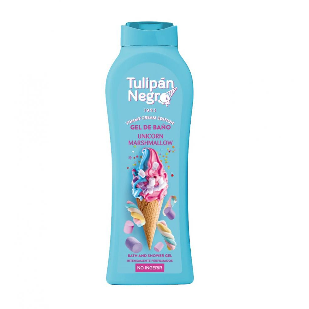 Tulipan Negro Гель для душу  Yummy Cream Зефірний єдиноріг 650 мл (8410751094425) - зображення 1