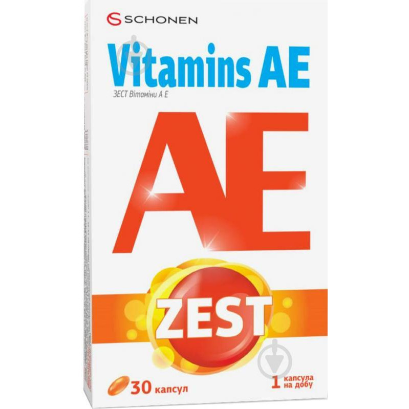 Schonen Вітамін а+е Zest капсули 30 шт./уп. - зображення 1