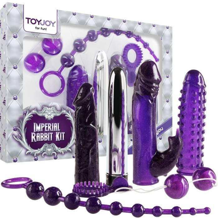 Toy Joy Набор из 7 предметов Imperial Rabbit Kit, фиолетовый (8713221435651) - зображення 1