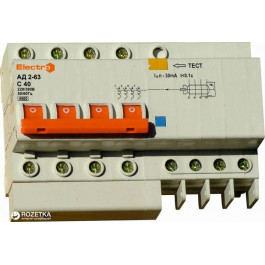 ElectrO АД2-63 4+N 40А 30мА 4,5kA (45AD63440E30)