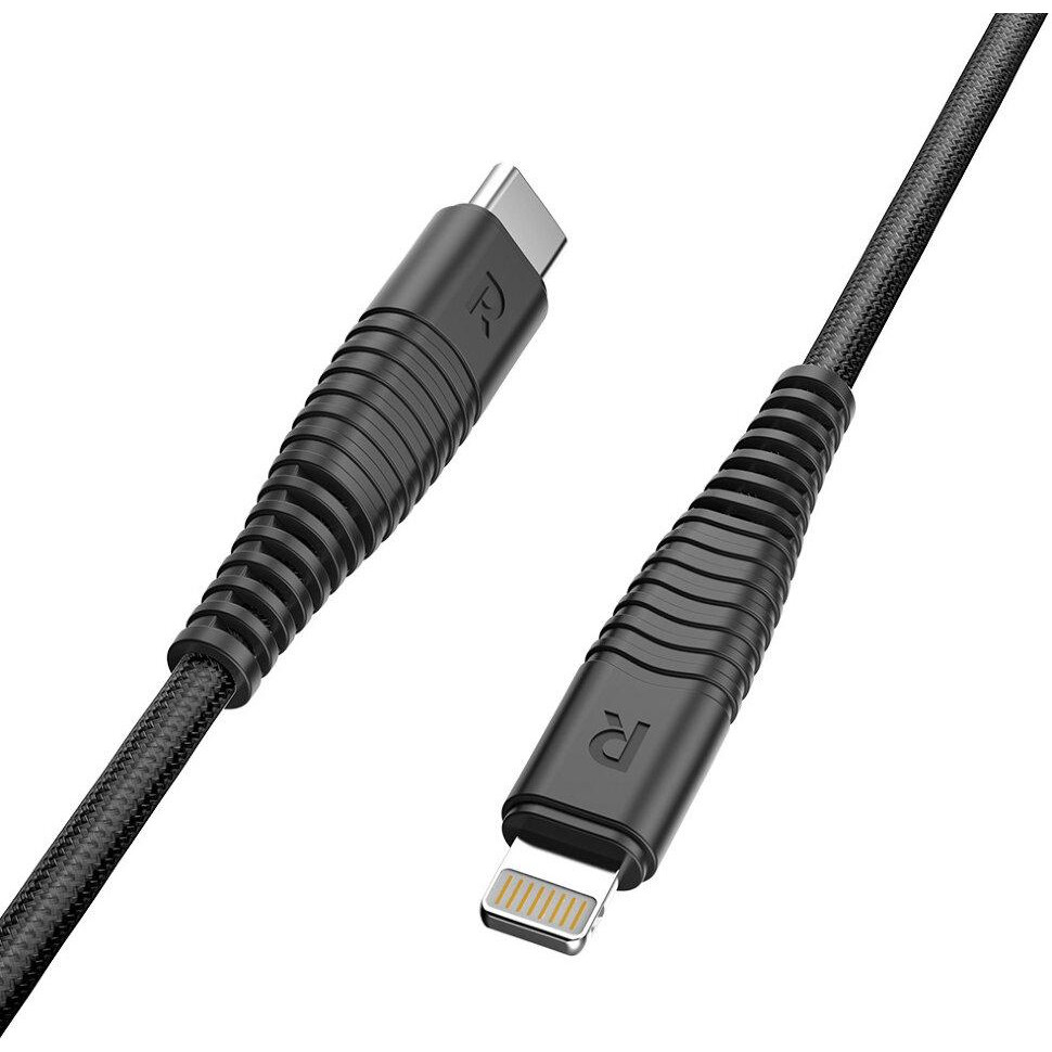 RAVPower Type-C To Lightning 3.3FT/1M Cable Black (RP-CB020) - зображення 1