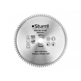 Sturm Диск пильный по дереву Sturm 305х30x2,0мм (9020-305-30-80T)