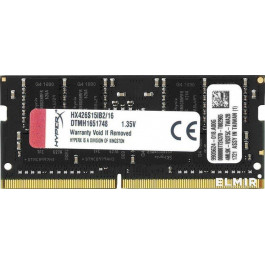 HyperX 16 GB SO-DIMM 2666 MHz DDR4 Impact (HX426S15IB2/16)