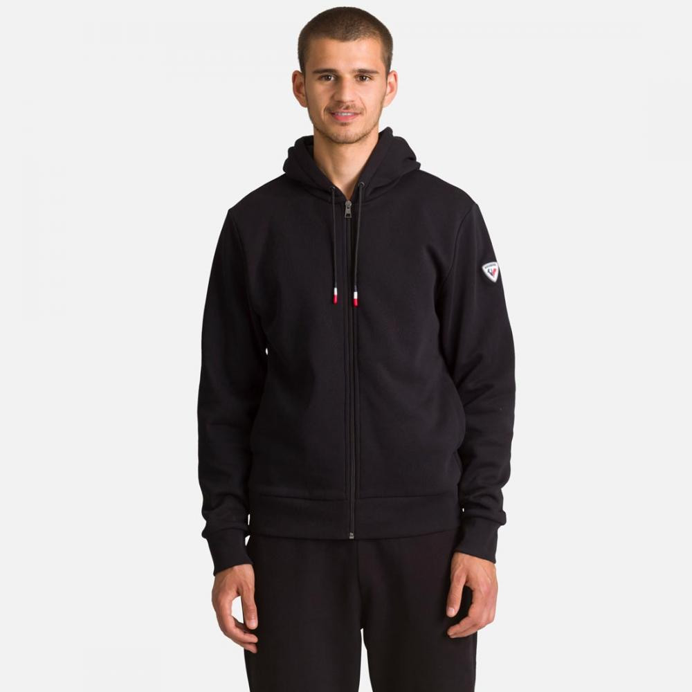 Rossignol Фліс  Logo Sweat Fz Hood Fl Black XXL - зображення 1