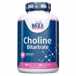 Haya Labs Choline Bitartrate 500 mg, 100 капсул