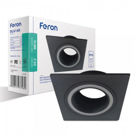 FERON Вбудований неповоротний світильник  DL6140 чорний (01793)
