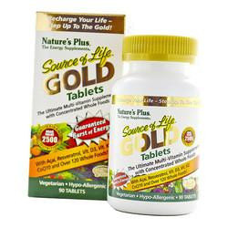   Nature's Plus Мультивитамины, Source of Life Gold, Nature's Plus 90таб (36375101)