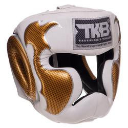 Top King Шолом боксерський з повним захистом Empower TKHGEM-01 / розмір S, білий/золотий