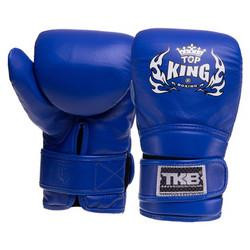 Top King Снарядні рукавички шкіряні Ultimate TKBMU-CT / розмір S, синій