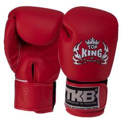 Top King Рукавички боксерські шкіряні дитячі TKBGKC / розмір M, червоний