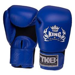 Top King Рукавички боксерські шкіряні Ultimate Air TKBGAV / розмір 18oz, синій