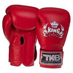 Top King Рукавички боксерські шкіряні Super TKBGSV / розмір 8oz, червоний