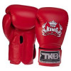 Top King Рукавички боксерські шкіряні Super TKBGSV / розмір 18oz, червоний - зображення 1