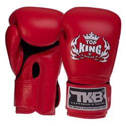 Top King Рукавички боксерські шкіряні Super Air TKBGSA / розмір 12oz, червоний