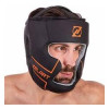 Zelart Шлем боксерский с полной защитой кожаный VL-3151, размер L, черный - зображення 1