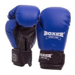 Boxer Sport Line Перчатки боксерские Элит 2022 / размер 14oz, синий/черный