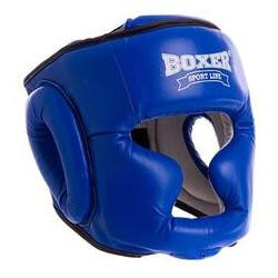 Boxer Sport Line Шлем боксерский с полной защитой Элит 2033 / размер M, синий
