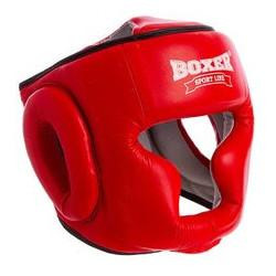 Boxer Sport Line Шлем боксерский с полной защитой Элит 2033 / размер L, красный