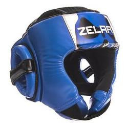 Zelart Шлем боксерский BO-1316, размер M, черный/синий