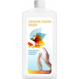 SOLNEX Дезінфікуючий засіб  Оранж Лайн Бабл для гігієнічного миття рук 1 л (4820233090717)