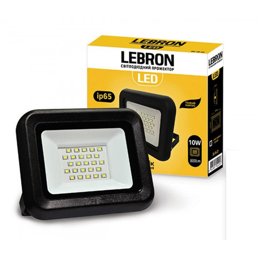 Lebron LED прожектор , 10W, 900Lm, 6200К (17-08-11) - зображення 1