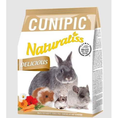 Cunipic Naturaliss Delicious для кроликів, морських свинок, хом'яків і шиншил, 60 г (NATUDE) - зображення 1