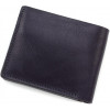 Grande Pelle Темно-синій чоловічий гаманець з натуральної шкіри високої якості на магніті  (15427) - зображення 3