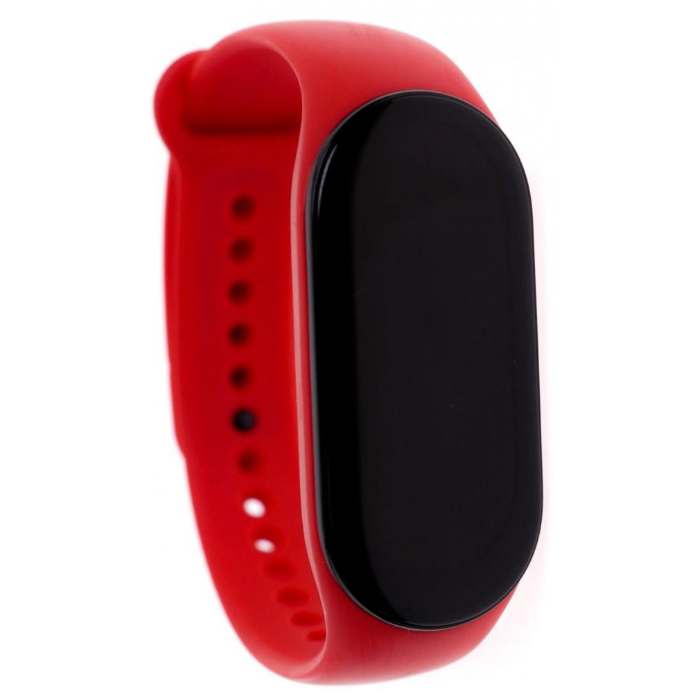 Climber Ремінець  for Xiaomi Mi Band 7 - Silicone Solid Wristbandr Red - зображення 1