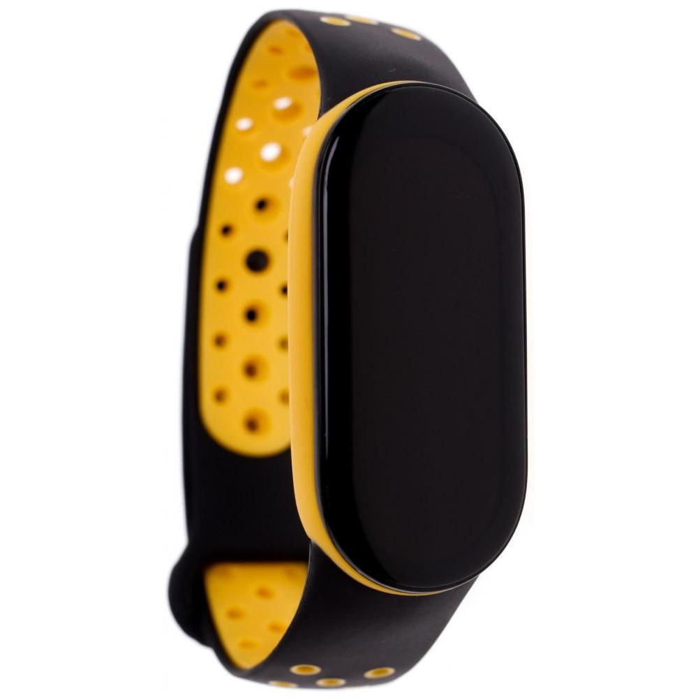 Climber Ремінець  for Xiaomi Mi Band 5/6 - Nike Black yellow - зображення 1