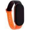 Climber Ремінець  for Xiaomi Mi Band 5/6 -  Contrasting color Black orange - зображення 1