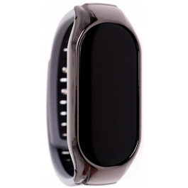 Climber Ремінець  for Xiaomi Mi Band 7 -  Metal Case plus two-color TPU Grey black