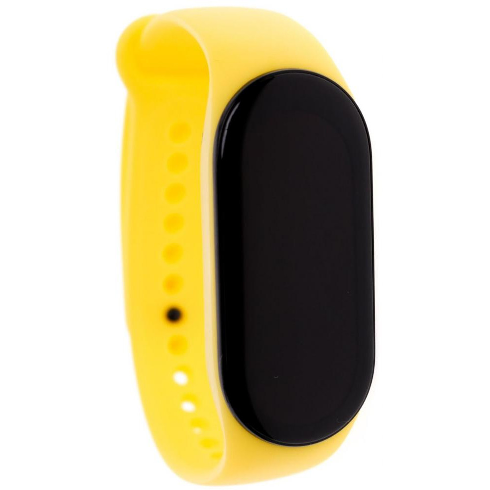 Climber Ремінець  for Xiaomi Mi Band 7 - Silicone Solid Wristbandr Yellow - зображення 1