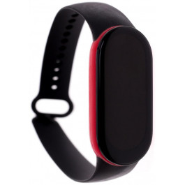 Climber Ремінець  for Xiaomi Mi Band 5/6 - Silicone Two-color Black red