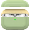 AHASTYLE Двухцветный cиликоновый чехол  для Apple AirPods Pro Green Yellow (AHA-0P200-GGY) - зображення 1