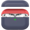 AHASTYLE Двухцветный cиликоновый чехол  для Apple AirPods Pro Dark Blue Red (AHA-0P200-NNR) - зображення 1