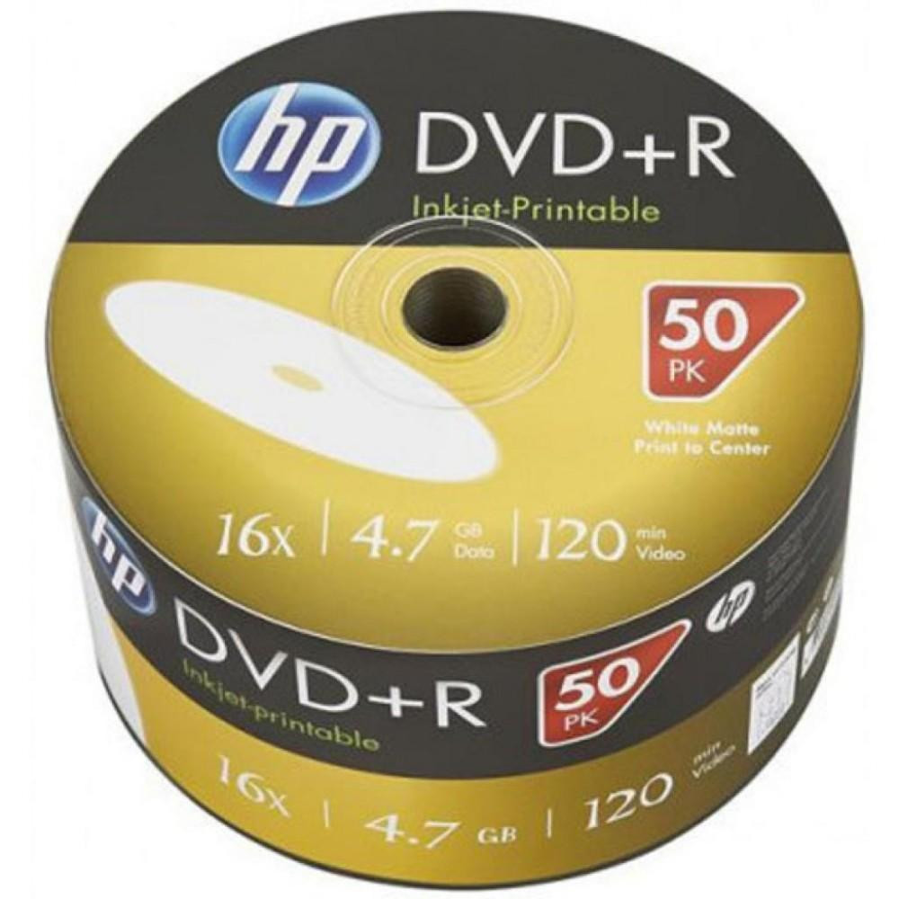 HP DVD+R 4.7 GB 16X IJ Print 50pcs (69304/DRE00070WIP-3) - зображення 1