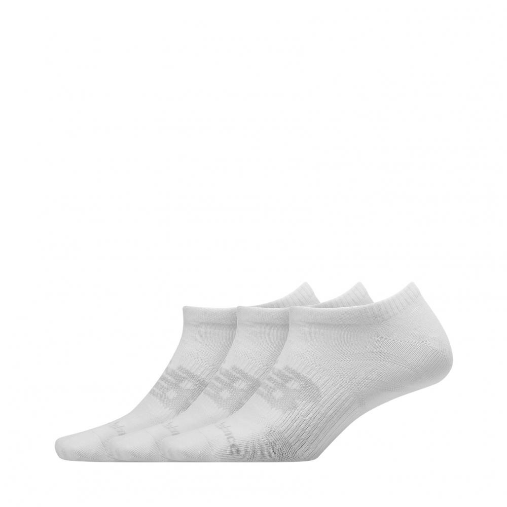 New Balance Набор носков  Flat Knit No Show LAS03223WT L (43-46) 3 шт Белый (192662923855) - зображення 1