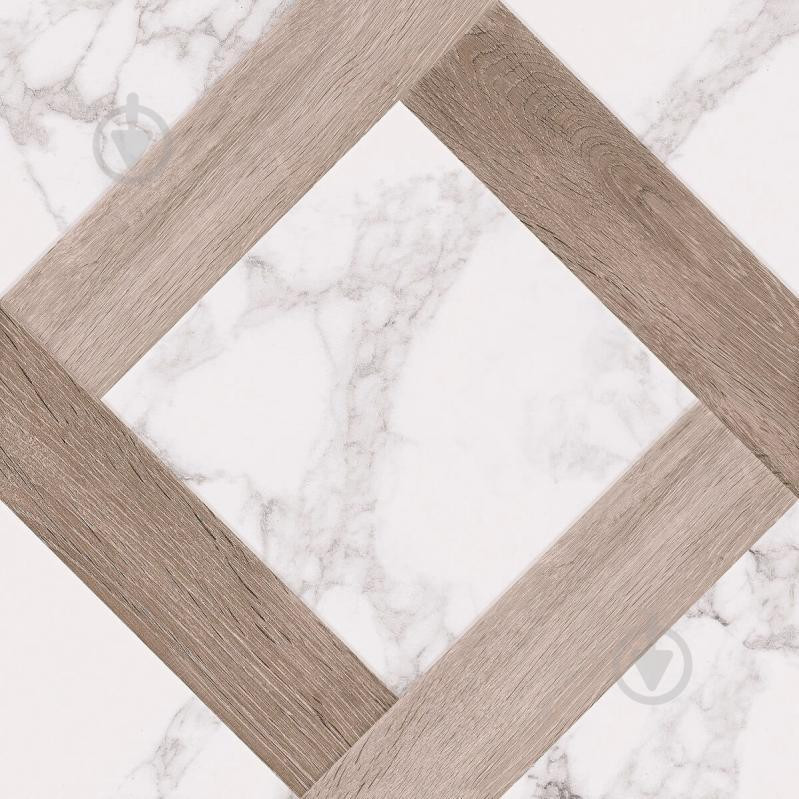 Golden Tile Marmo Wood Grate white 4V0880 40x40 см - зображення 1