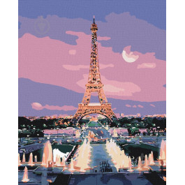 Art&Craft Картина по номерам "Огни Парижа" 40*50 см 11200-AC