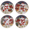 Certified International Набор тарелок салатных Рождество со Снеговиком 23см 28301-set - зображення 1