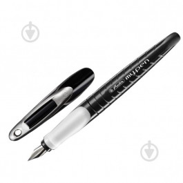 Herlitz Ручка перьевая для правши  My.Pen Black-White Синяя Черный корпус (10999746)