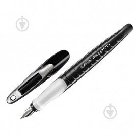   Herlitz Ручка перьевая для правши  My.Pen Black-White Синяя Черный корпус (10999746)