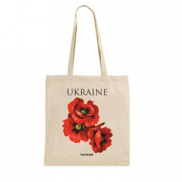 Bookopt Сумка еко-шоппер жіноча  Ukraine Червоні маки BK4053 Бежева (2000842889526)