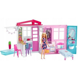 Mattel Barbie Портативный домик с куклой (FXG55)