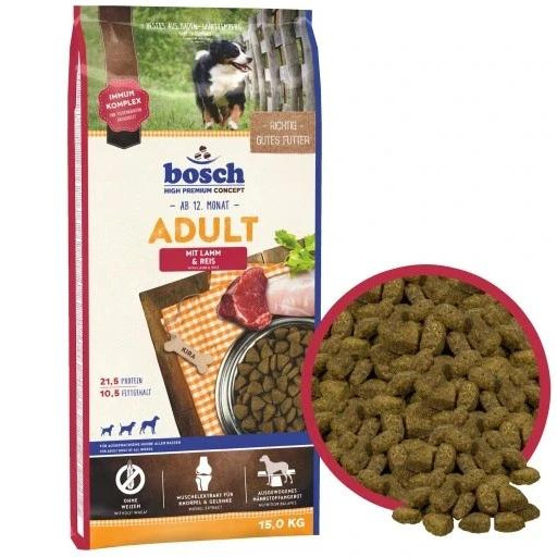 Bosch Adult Lamb & Rice 15 кг - зображення 1