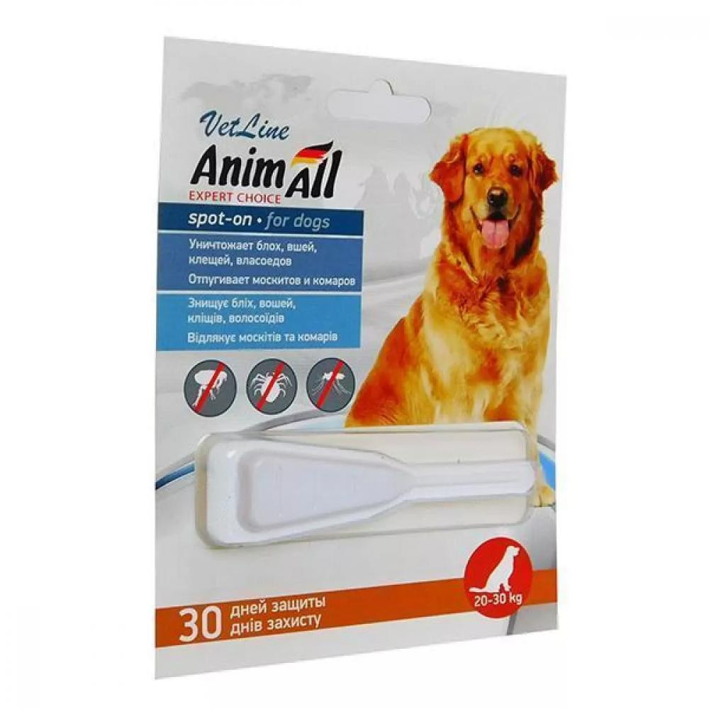 AnimAll VetLine Spot-On-on капли от блох и клещей для собак, вес 20-30 кг (60884) - зображення 1