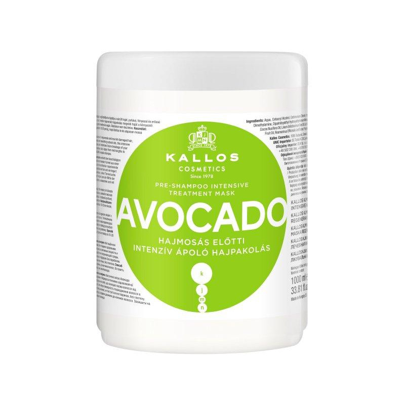 Kallos Маска для волос  Интенсивная лечебная с маслом авокадо, 1000 мл - зображення 1