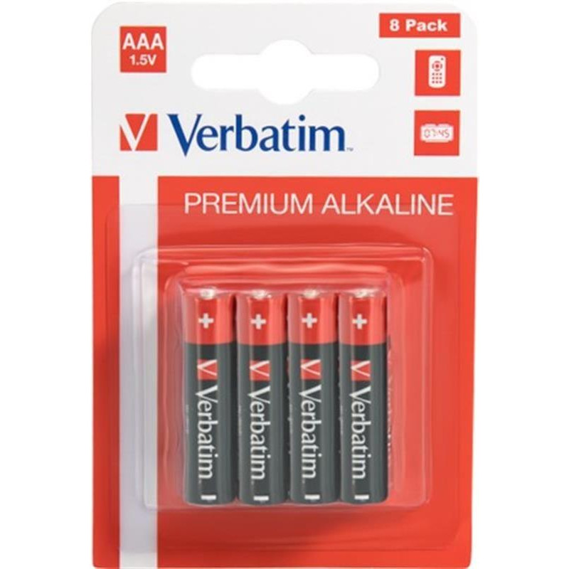 Verbatim AAA bat Alkaline 8шт Premium (49502) - зображення 1