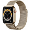 Apple Watch Series 6 GPS + Cellular 40mm Gold Stainless Steel Case w. Gold Milanese L. (M02X3) - зображення 1