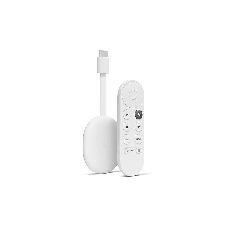 Google Chromecast 4K with Google TV Snow (GA01919) - зображення 1
